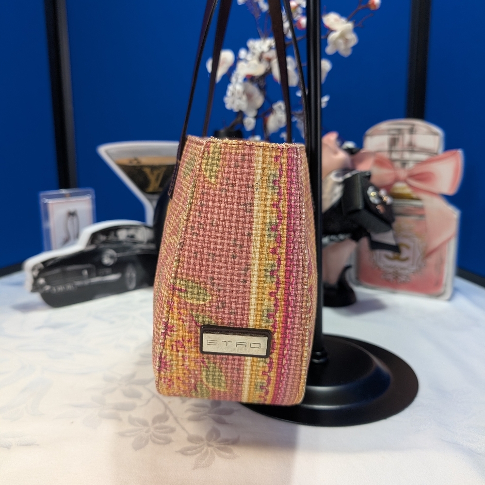 Etro Vintage Paisley Wovan Tote Bag - Picture 3 of 11